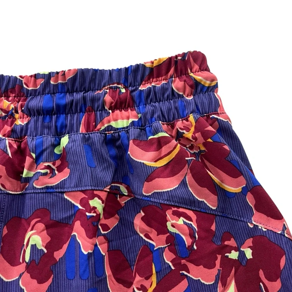 Athleta Womens XXS Blue Purple Pink Floral Crossroads Shorts Run Athletic 881779